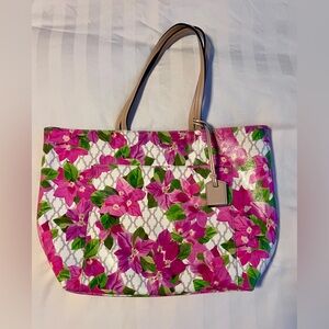 Kate Spade Bayard Place Riley Tote Shoulder Bag Floral Large With Dust Bag